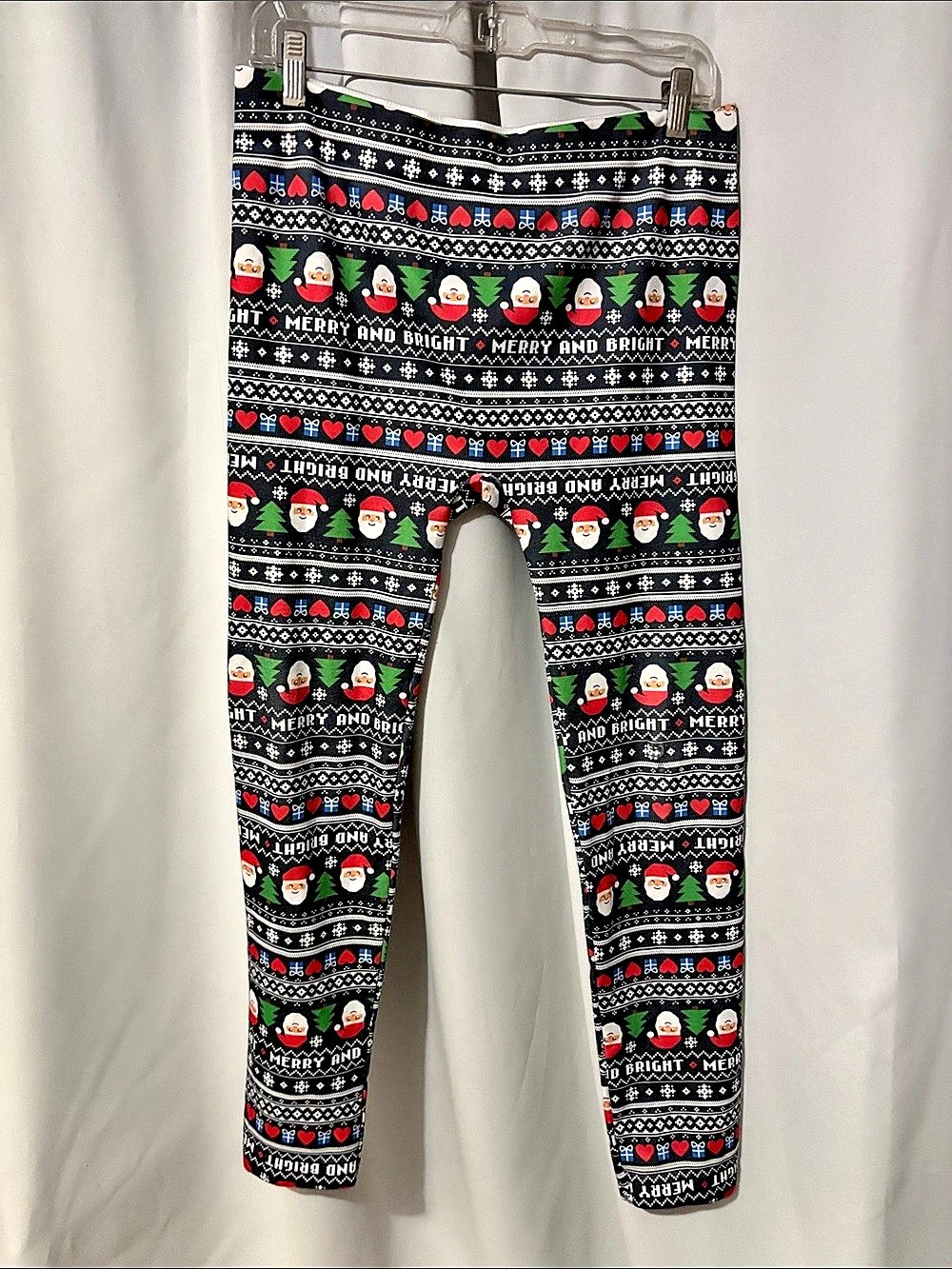 No Boundaries Merry and Bright Holiday Fairisle Leggings XL (15/17)